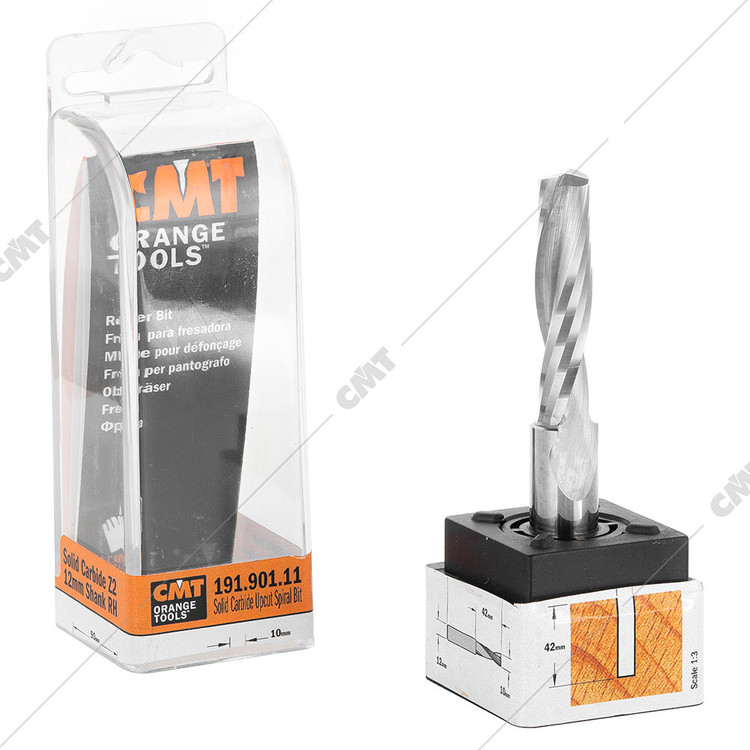 تیغ فرز شیارزن مارپیچ قطر 10 کارگیر 42 CMT کد 191.080.11