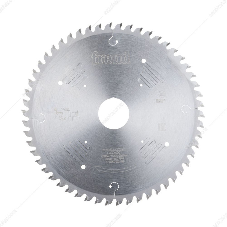 تیغ اره ام دی اف بر 54 دندانه قطر 180 میلی متر فرود مدل LU3D 0001