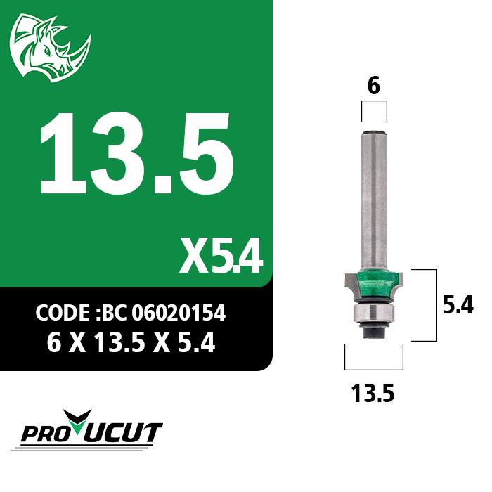 تیغ فرز بانکی R2 قطر 13/5 کارگیر 5/4 ProUCUT کد BC06020154