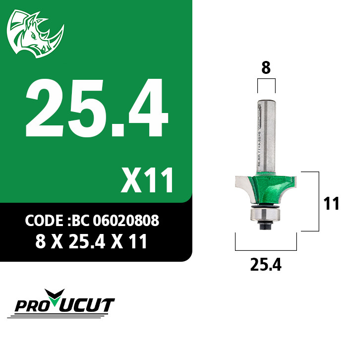 تیغ فرز بانکی R6/35 قطر 25/4 کارگیر 11 ProUCUT کد BC06020808