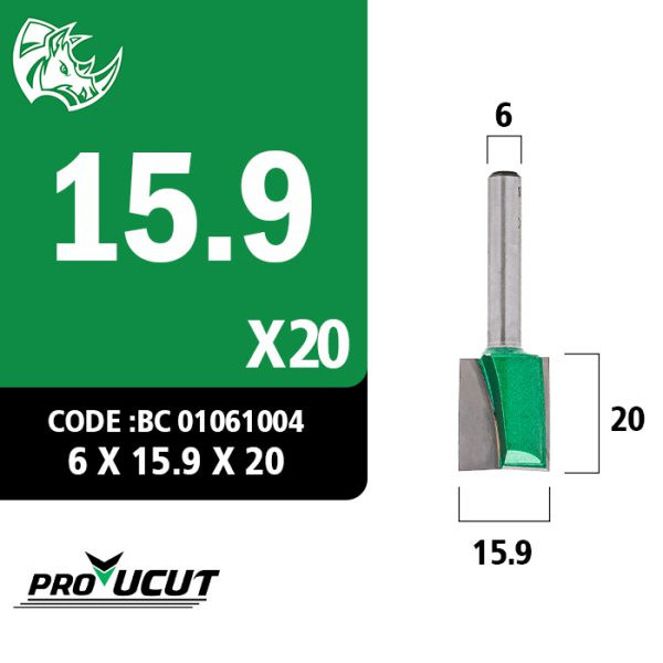 تیغ فرز کف تراش قطر 16 کارگیر 20 ProUCUT کد BC01061004 مناسب برای لاین نوری