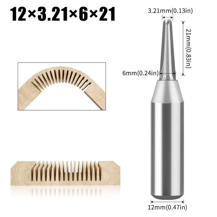 تیغ فرز شیار زن خم شافت 12 UberCUT کد UB001-120621 شافت 12